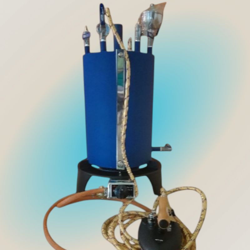 Setrika Laundry Uap Gas Boiler Non Casing 15 Liter 1 Set Lengkap