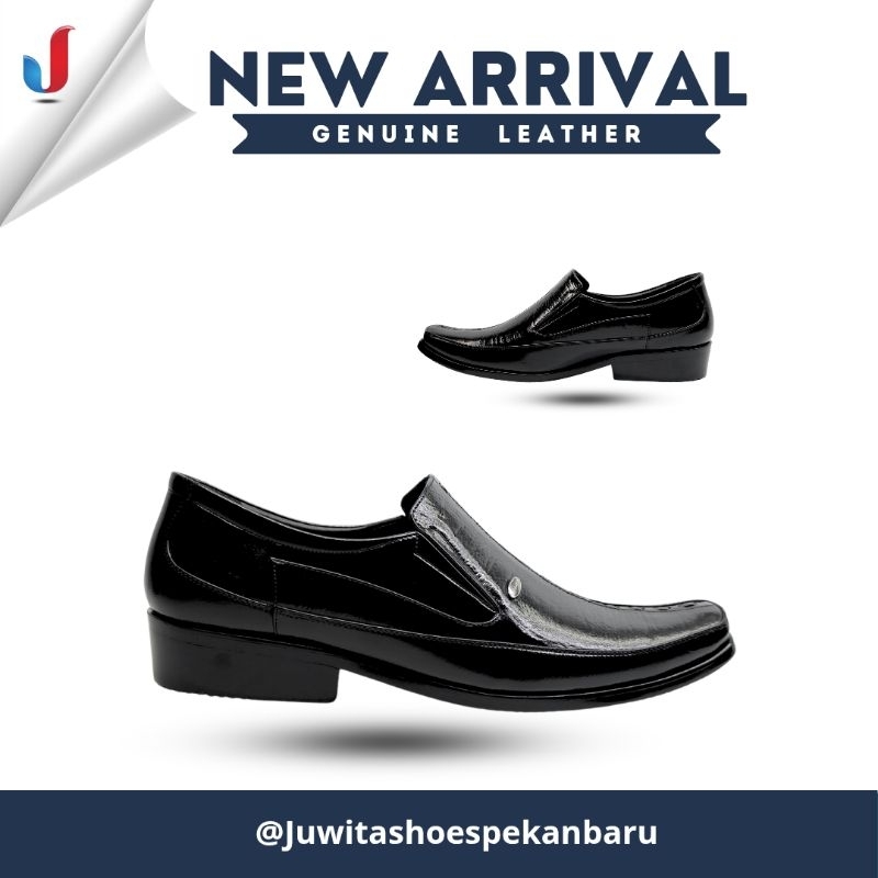 Sepatu pantofel kulit cowok pria merk Leogaren