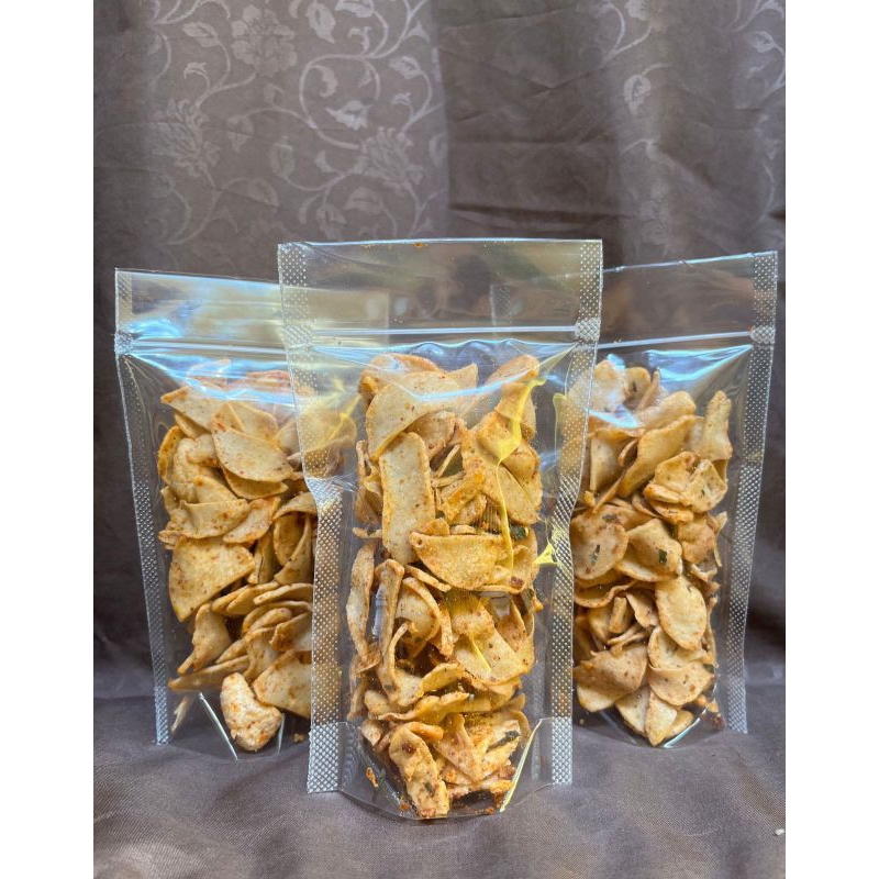 

Basreng Bude Sum // Basreng Pedas // Keripik Basreng // Pedas Daun Jeruk // Gurih dan Renyah // 60 gr