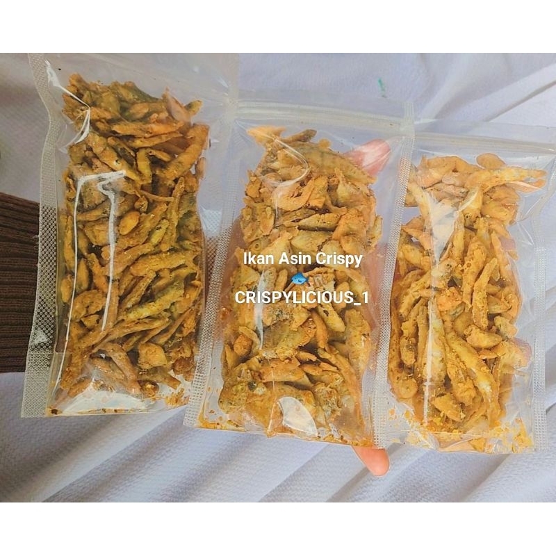

Paket Bundling Ikan Asin Crispy ( 3 pcs ), Gurih, Garing, Enak. masing" 80 gram. total 240 gram