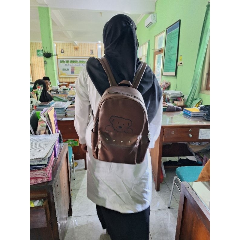 Tas Ransel Milk Teddy Original Preloved