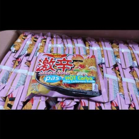 

NISSIN Gekikara Ramen PAS Hot Carbo 81gr, Rasa Carbonara Pedas
