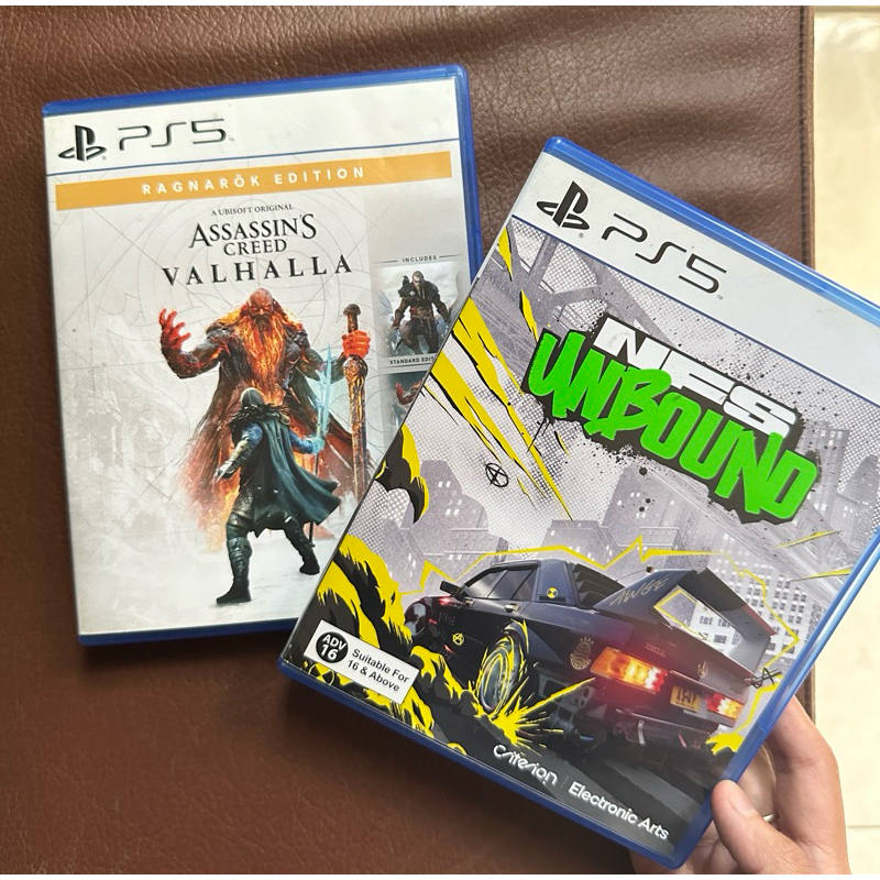 Kaset PS5 second original 100% | Assassins Creed Valhalla, NFS UNBOUND
