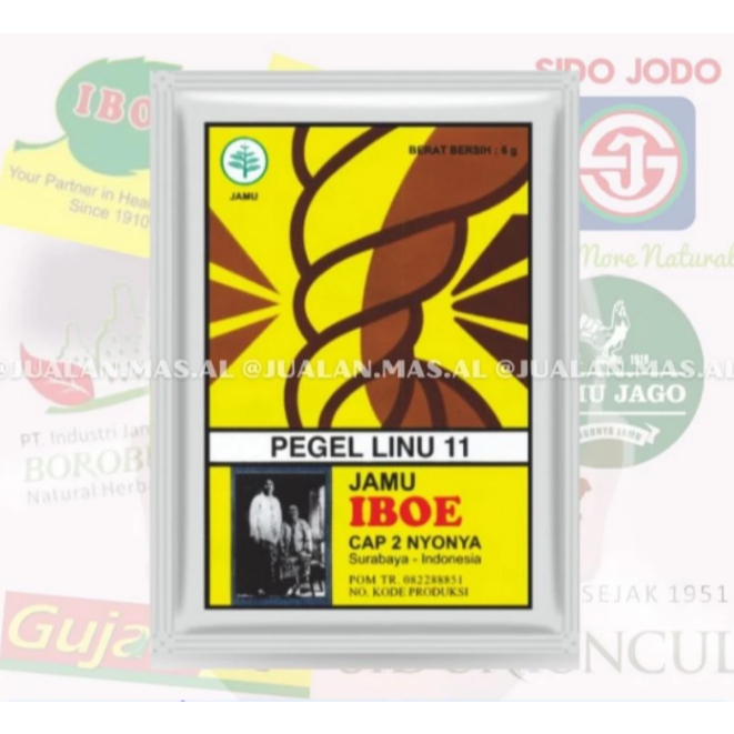 

IBOE - JAMU PEGAL LINU / PEGEL LINU (ISI 10 SACHET) / Membantu meredakan pegal linu dan membantu menyegarkan badan