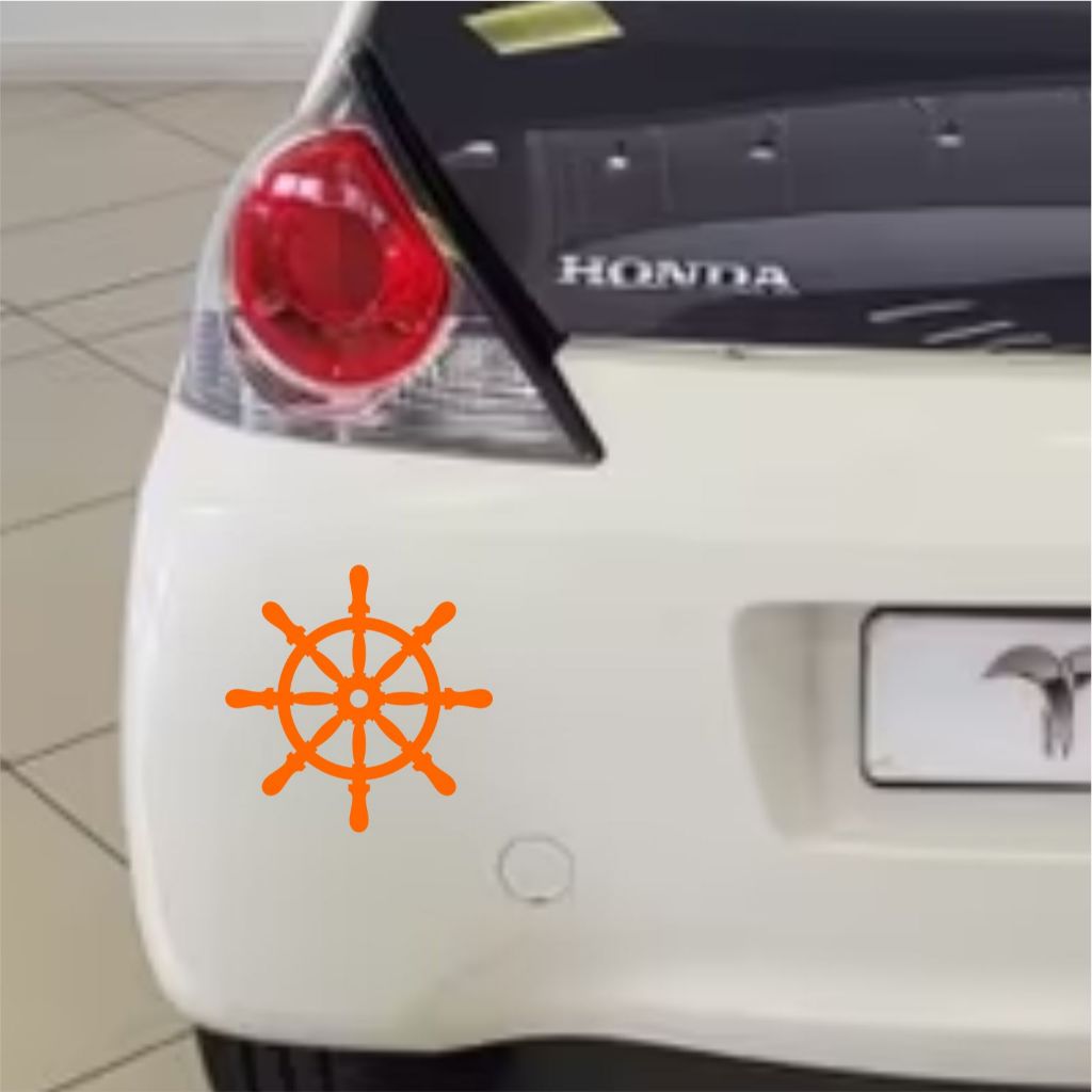 stiker mobil jangkar kemudi kapal stiker bumper mobil variasi cutting keren