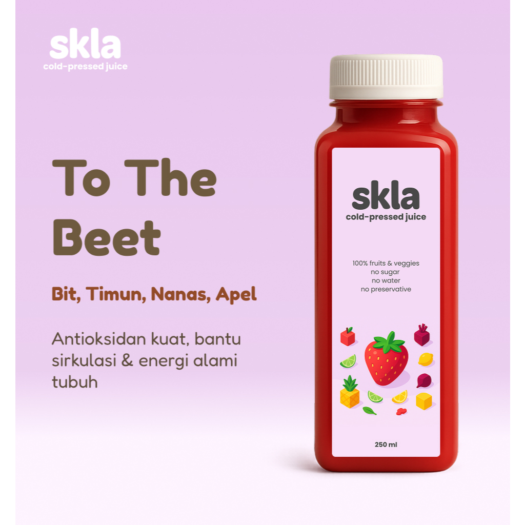 

SKLA To The Beet | Cold-Pressed Juice | Antioksidan