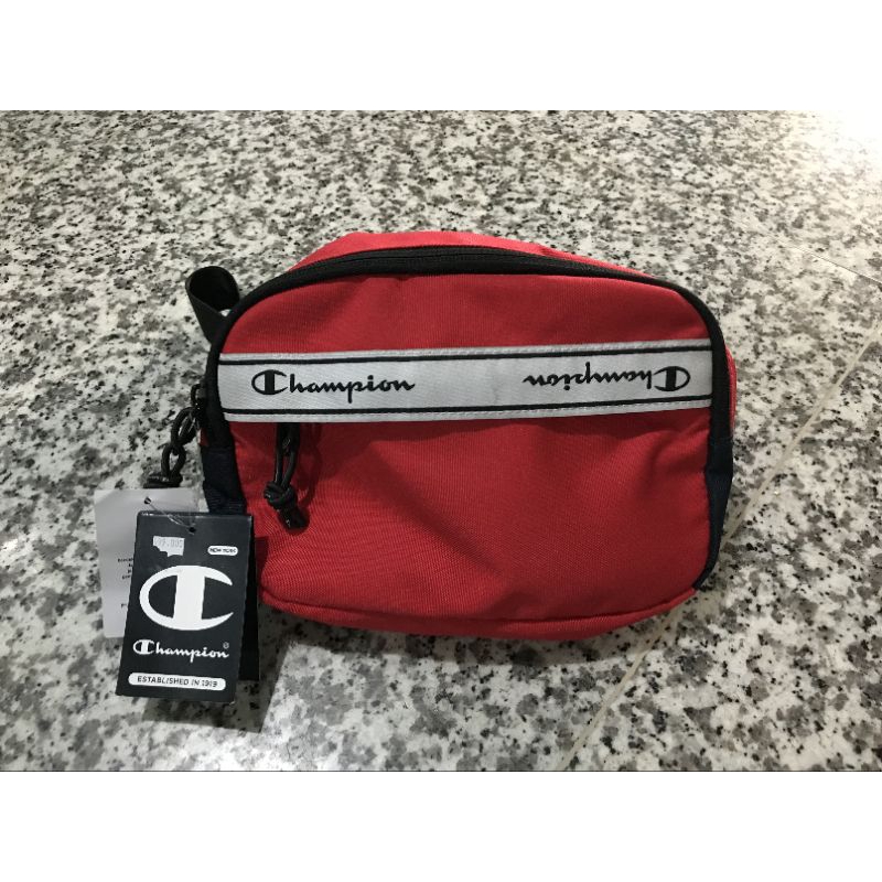 Tas waistbag champion merah original