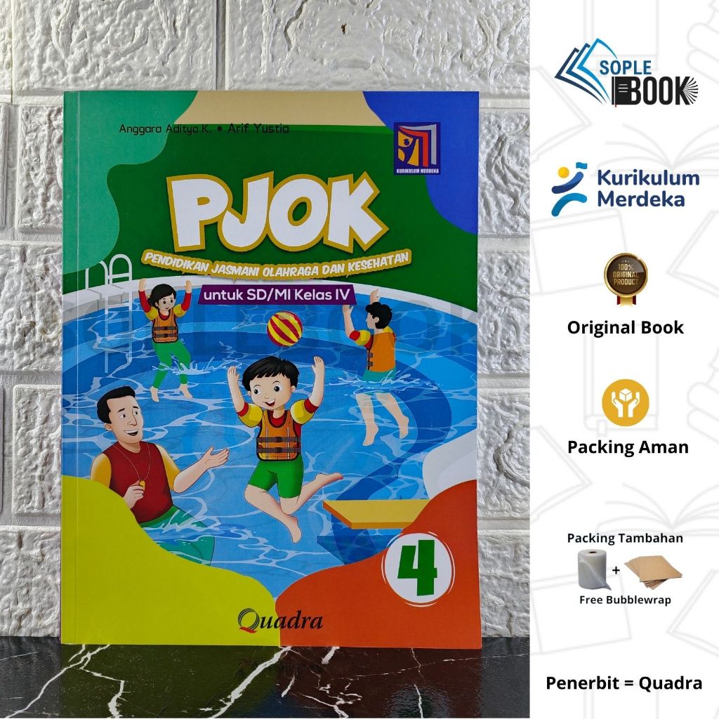 Buku PJOK Untuk SD/MI Kelas 4 Quadra Kurikulum Merdeka