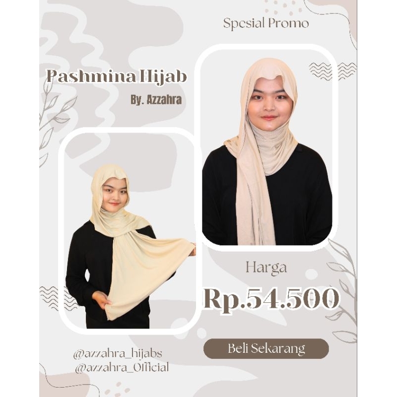 PASHMINA KAOS RAYON AIRFLOW by AZZAHRA HIJAB