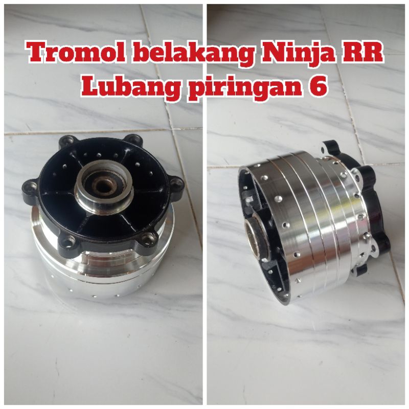 Tromol belakang Ninja RR old Ninja RR New Racing bubut kinclong