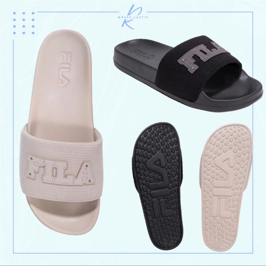 [ORI NEW] Fila Man Slides Sandal Slip On | READY SROCK