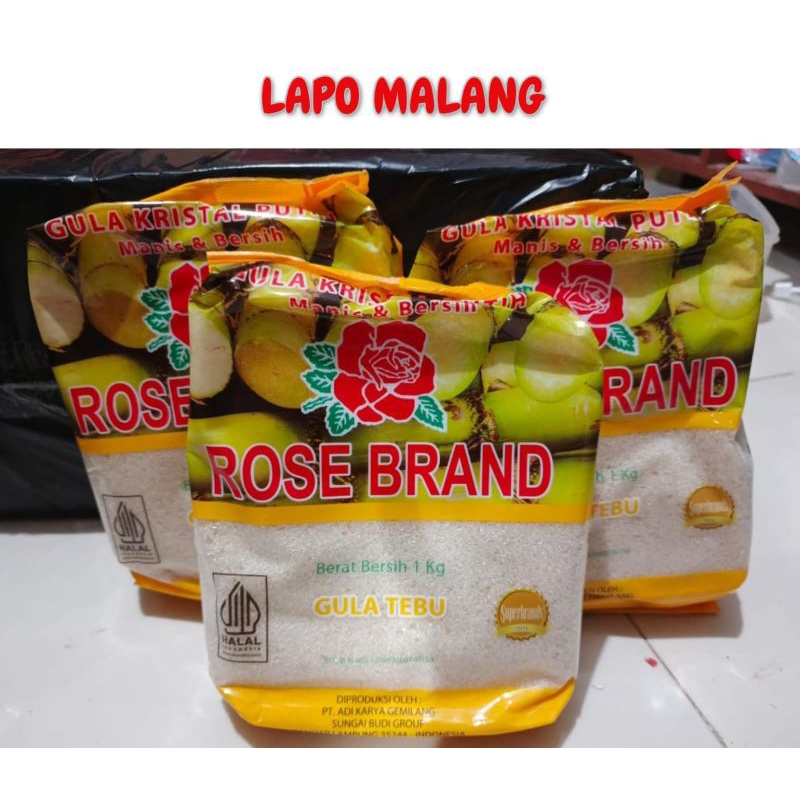 

(LAPO MLG) Gula Rose Brand 1kg/ Gula Pasir Rosebrand 1kg
