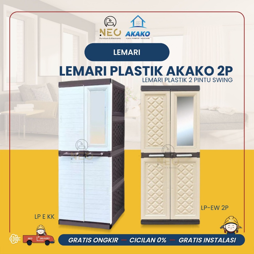NEO - Lemari Plastik Akako 2 Pintu