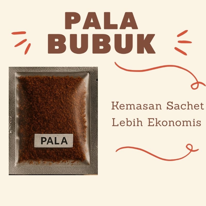 

Pala Bubuk / Bumbu Rempah / Bumbu Dapur Sachet / Rempah-Rempah Sachet Ekonomis 5 gram / Bumbu Kemasan Sachet