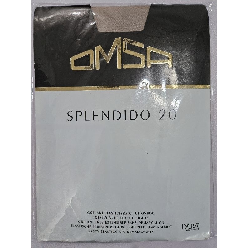 Stocking Pantyhose Omsa SPLENDIDO 20 Gray Skin