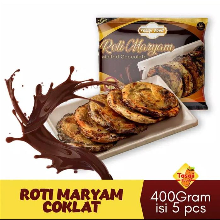 

Roti Maryam Cane Tasaji Frozen Coklat Lumer Isi 5 Rasa Mantap