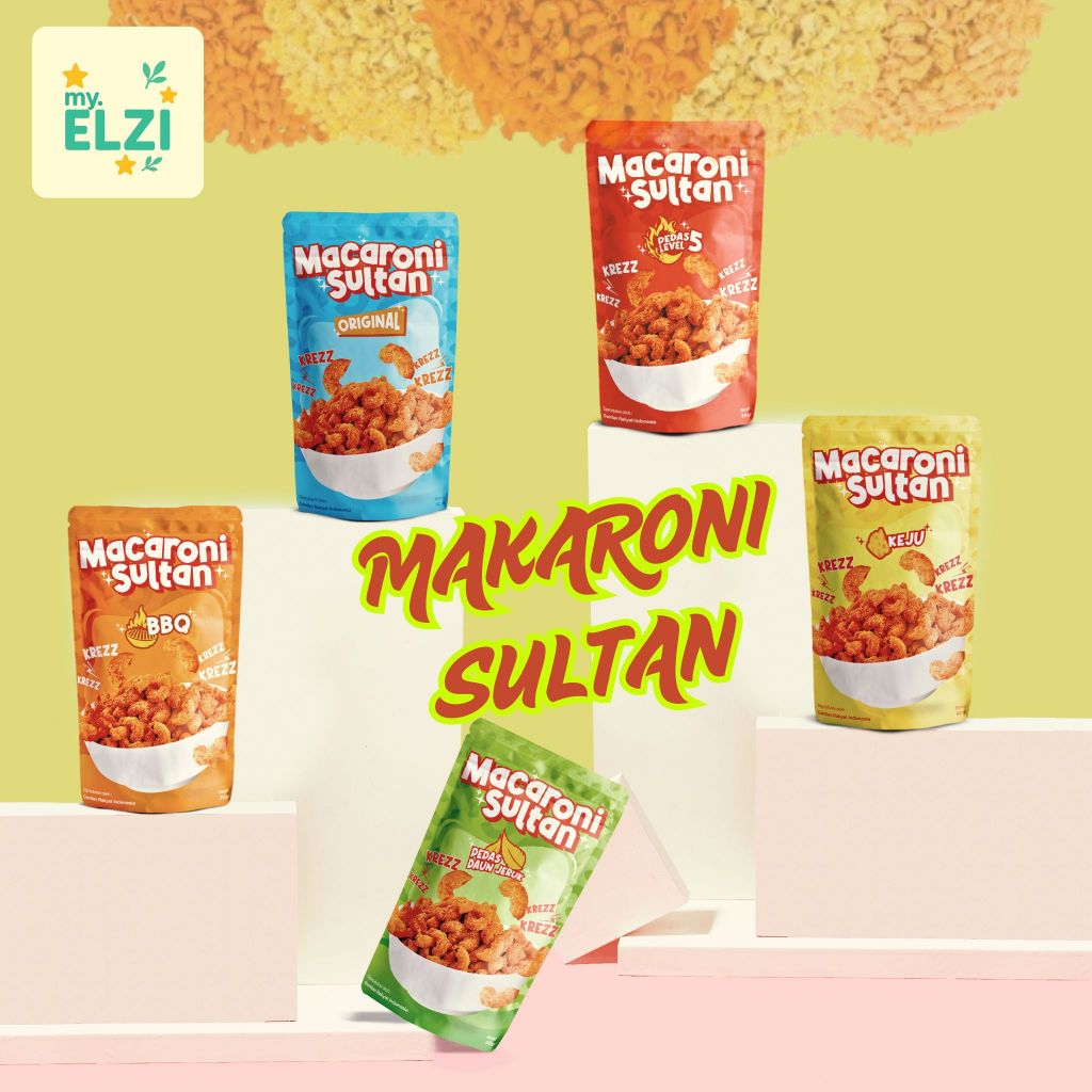 

Macaroni Sultan | Makaroni Pedas Level 5 | Makaroni Daun Jeruk | Makaroni Keju | Makaroni BBQ