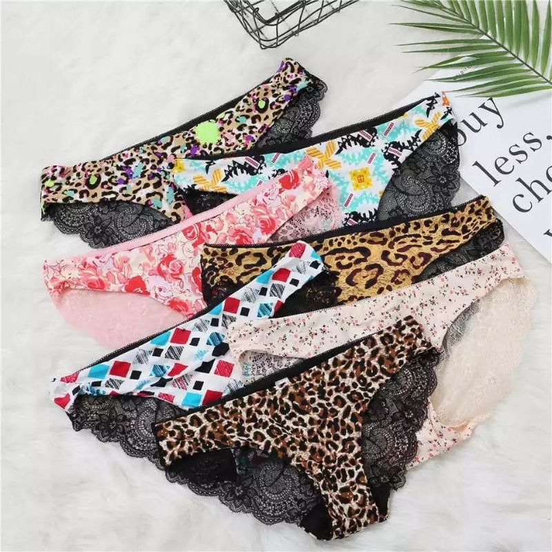Celana Dalam Wanita CD14 Celana Dalam Wanita Jumbo Celana Dalam Wanita Motif Leopard Celana Dalam Se