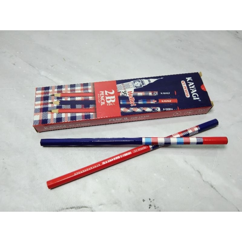 

PENSIL 2B KAYAGI KY- PF3056 ISI 12 PCS / PENS UJIAN - KAYAGI