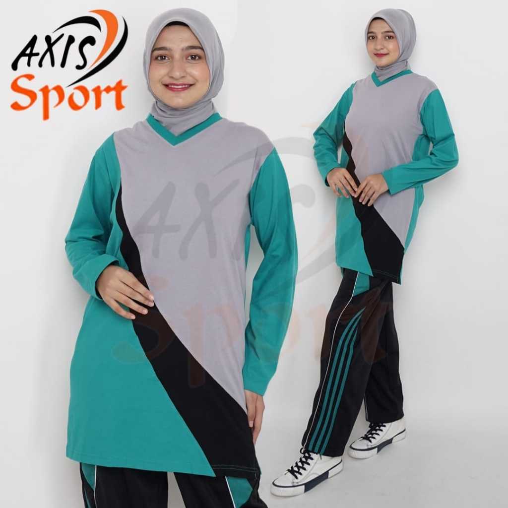 setelan olahraga tunik wanita muslimah / seragam senam model tunik wanita /seragam olahraga wanita