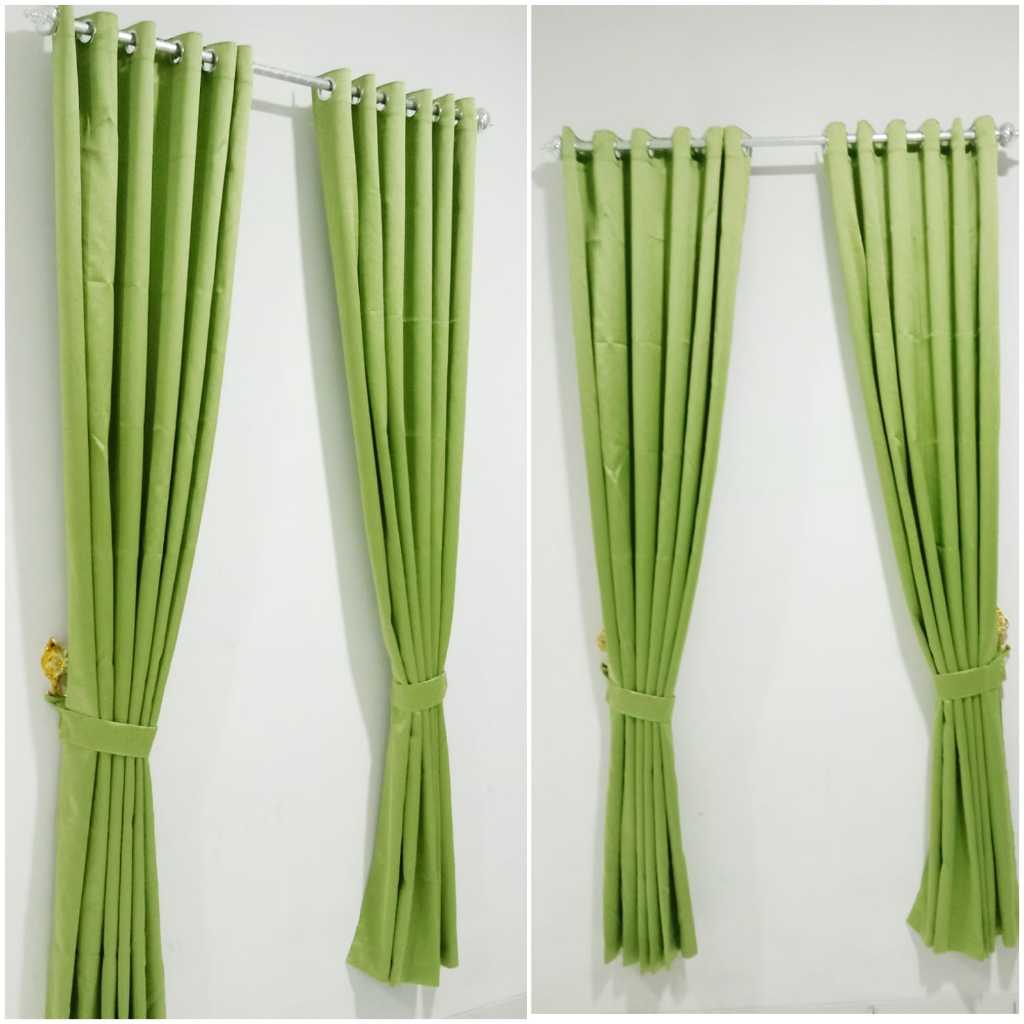 GORDENG BLACKOUT GORDEN POLOS GORDYN JENDELA HORDENG PINTU WARNA HIJAU