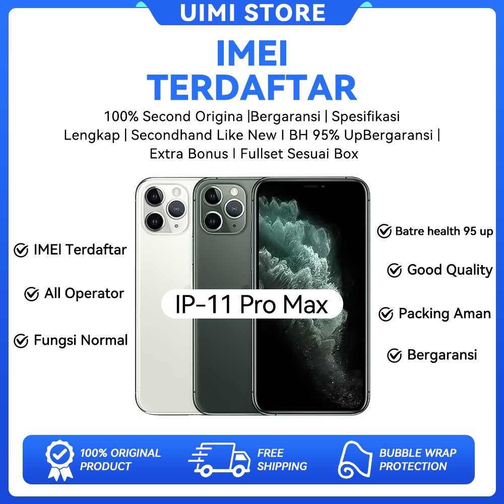 Second IP 11 PRO MAX 256GB/64GB FULLSET SECOND MULUS GOOD CONDITIONS / ip 11pro max / iphone 11 pro 