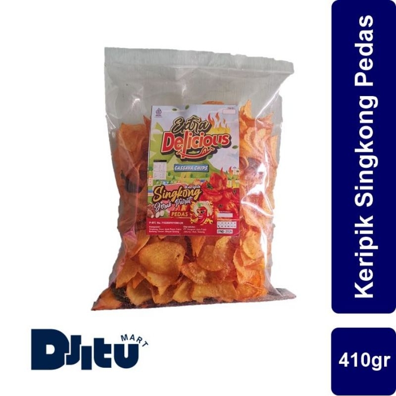 

Keripik Singkong Pedas Jeruk Purut