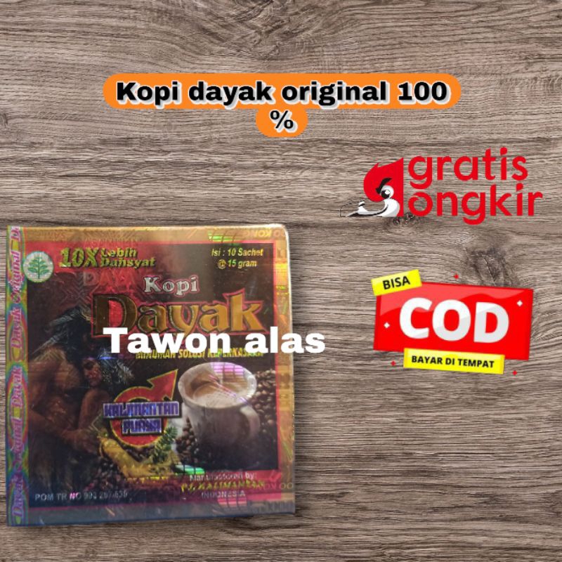 

1000% ORIGINAL - dayak kopi original 10 sachet asli