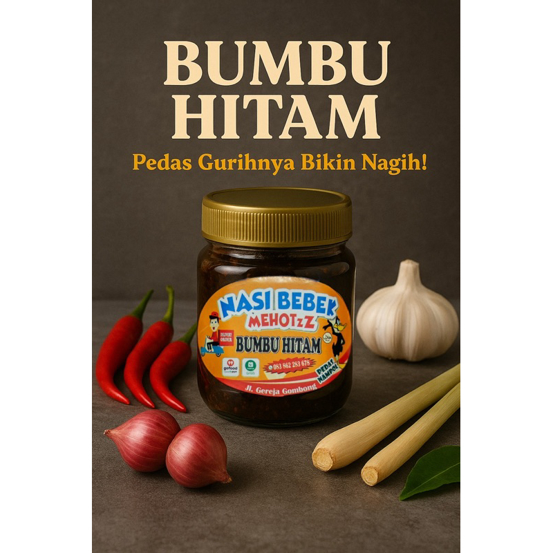 

bumbu hitam / sambal hitam bebek madura