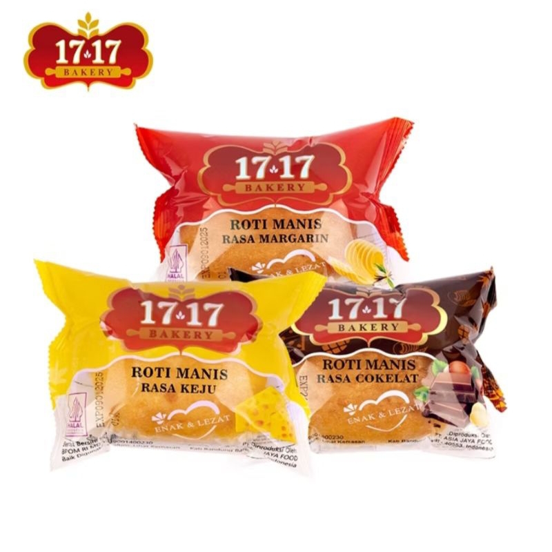 1717 Bakery Roti Manis Rasa Cokelat/Keju