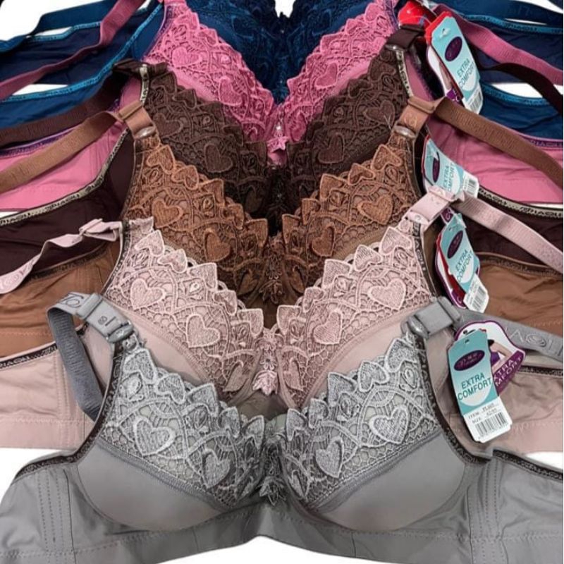 BH PIAOLI PL 605 PUSH UP BRA BUSA TEBAL DI BAGIAN DALAM CUP BRA KAIT 3 TANPA KAWAT