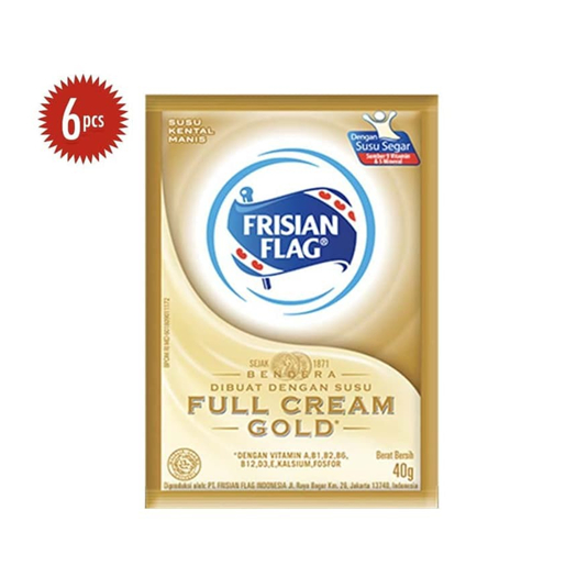 

FRISIAN FLAG GOLD SUSU KENTAL MANIS PUTIH PCK 6x38g