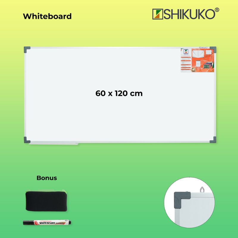 

Papan Tulis Whiteboard Gantung Shikuko 60 x 120
