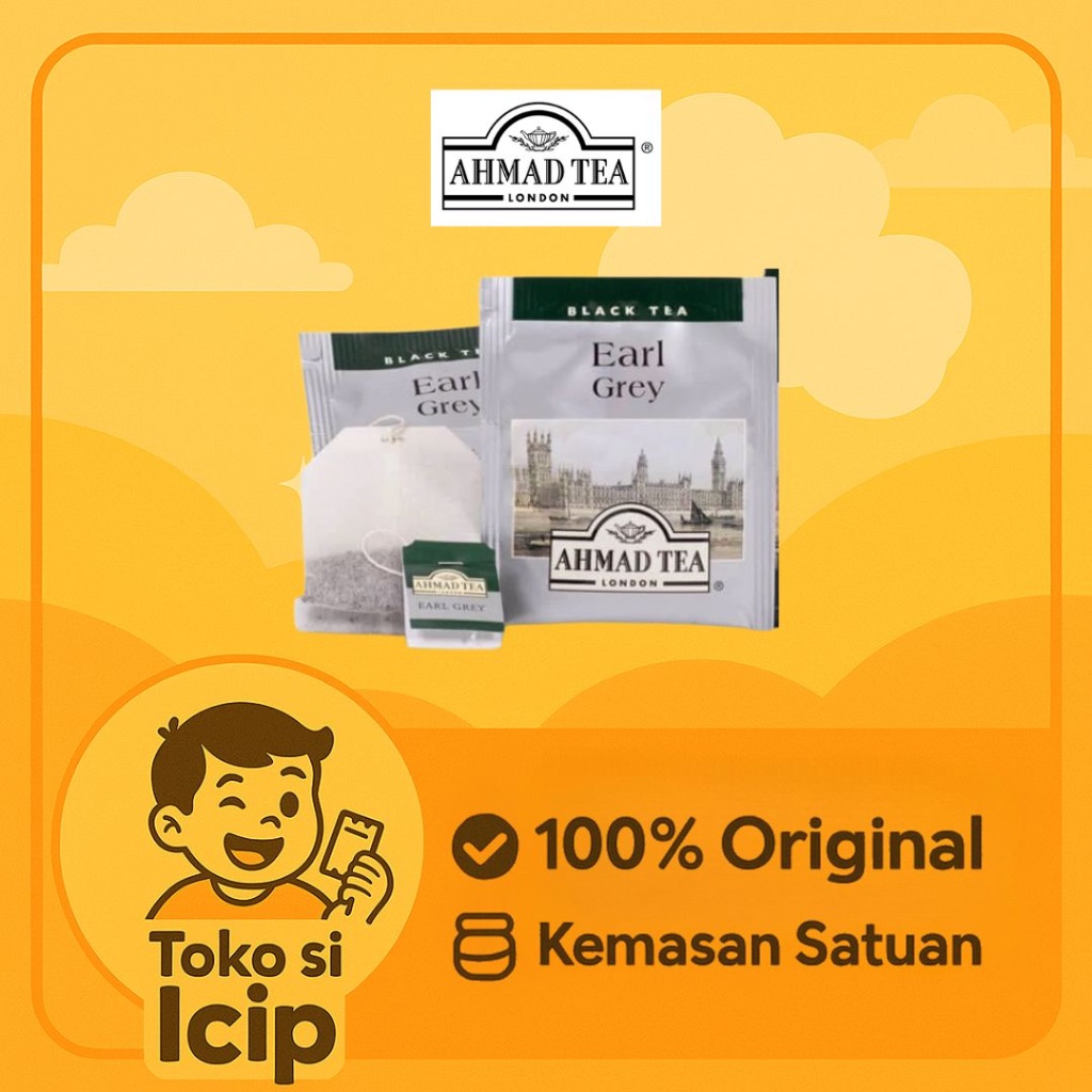 

[Sachet] Ahmad Tea Earl Grey Black Tea Teh Hitam Celup Eceran 100% Original