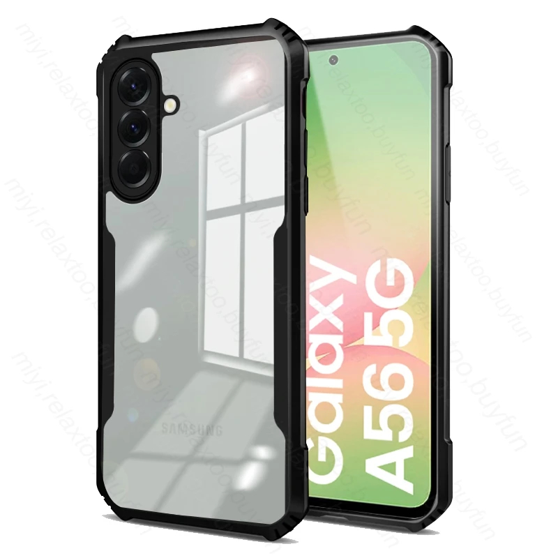 Case Samsung A56 5G Softcase FUSION ARMOR CAMERA PROTECTION Casing Case Hp Samsung A56 5G
