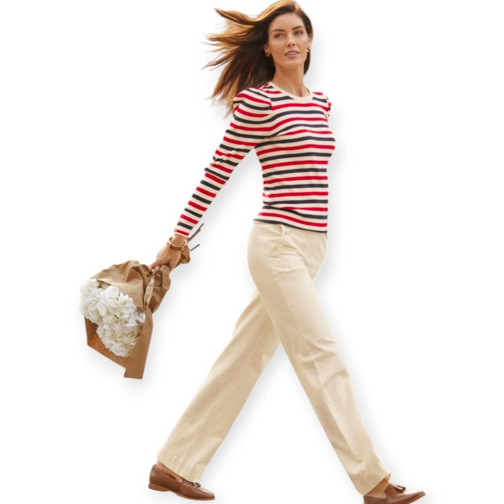 Celana panjang wanita Wide leg pants womans Talbots Wide Leg Pants