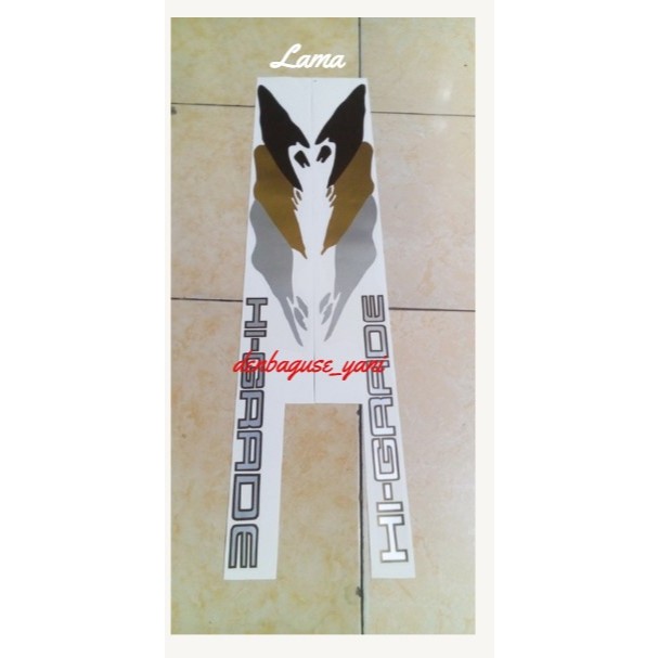 Stiker list body panther higrade 1997-1998 / stiker isuzu panther hi grade hi grade isuzu panther