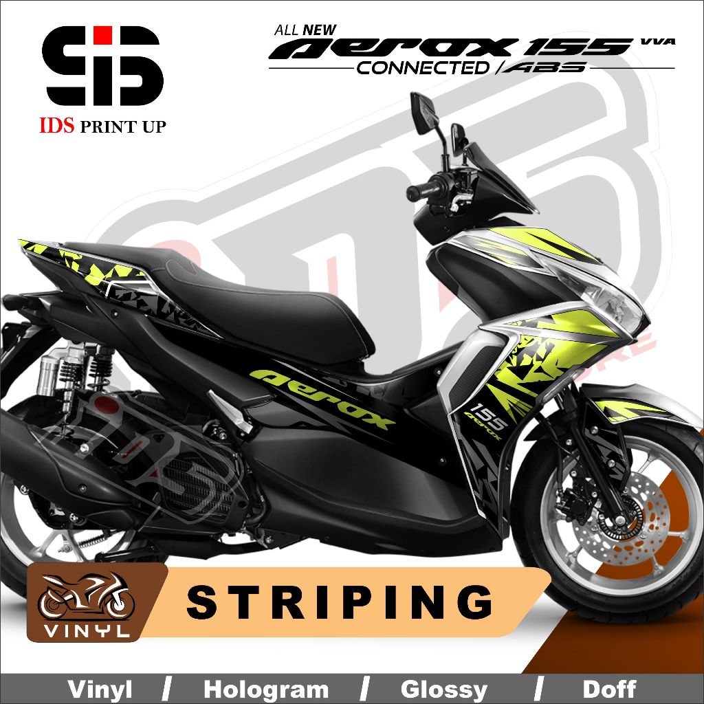 Stiker Aerox 155 keren Stiker Motor Aerox Striping Aerox 155 Conected 2022 Abstrak