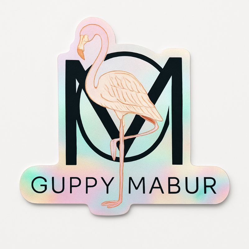 

Stiker Hologram GUPPY MABUR - Flamingo Elegan | Sticker Aesthetic Waterproof