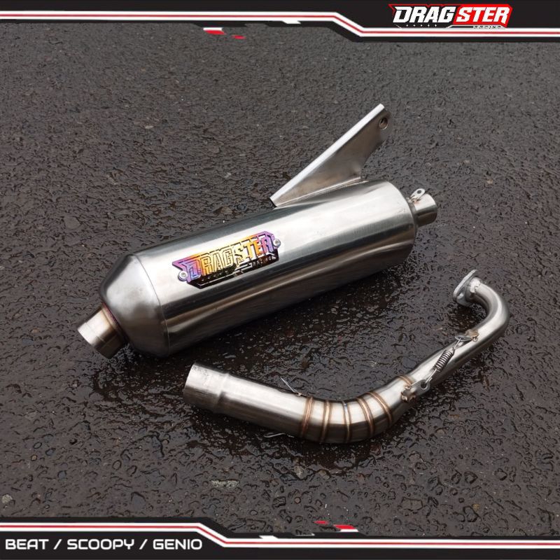 Knalpot standar racing DRAGSTER beat deluxe / beat fi new / scoopy 2021 / beat street / genio