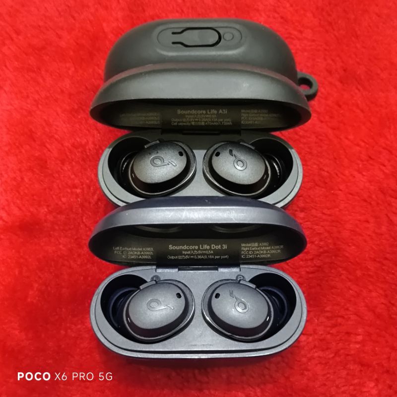 TWS Soundcore Life A3i by Anker “Black” Headset Bluetooth Second Original Soundcore