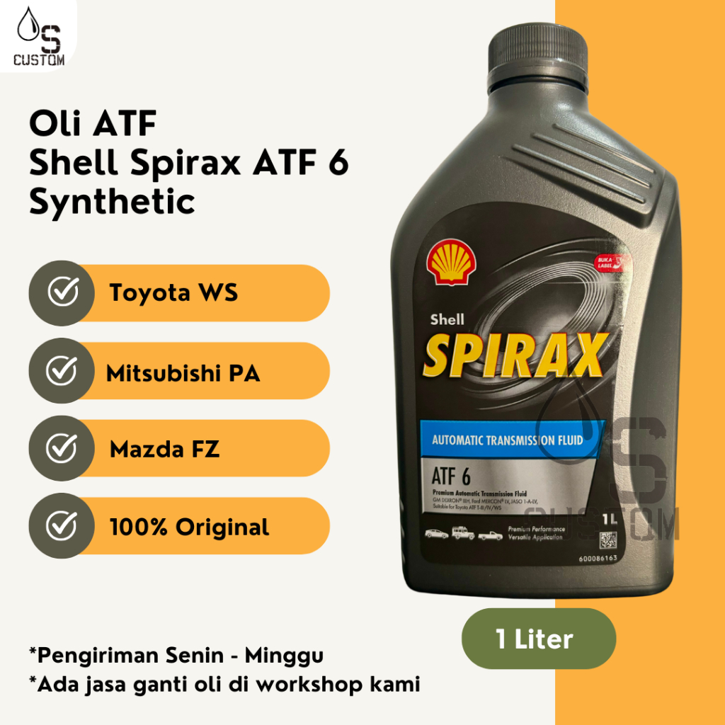 ORIGINAL Shell Spirax ATF 6  WS FZ LV PA MA1 Original
