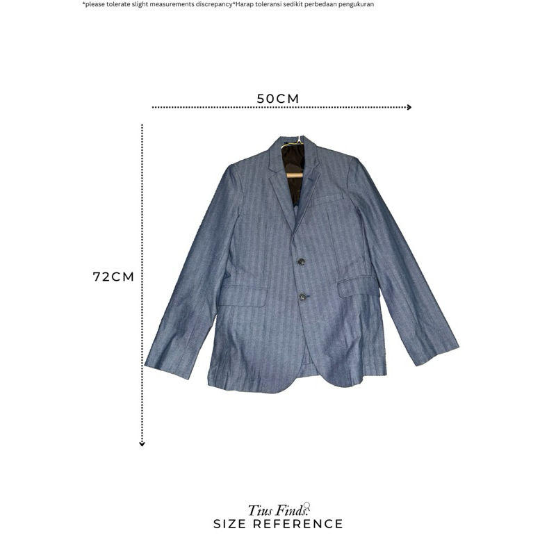 jacket Wol Micro-Houndstooth Biru yang Diwarnai dengan Ukuran yang Disesuaikan untuk Pria Men's Tail