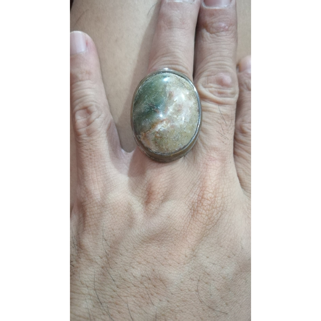 Batu Cincin Akik Motif Keren cowok banget dim gede Ring 8