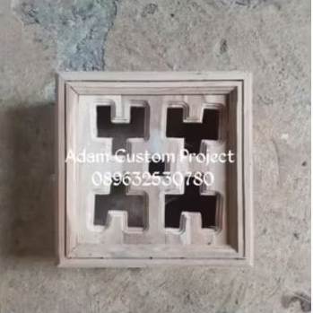 Loster Kayu Jati / Loster Minimalis 3 / 24 x 24