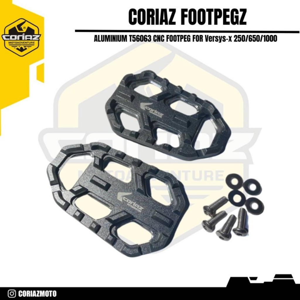 Footpeg Offroad Kawasaki Versys X-250 Versys X-300 Versys 650 Versys 1000 / Footstep Versys X-250 Ve
