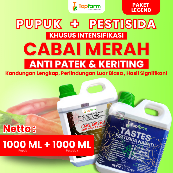Pupuk Topfarm / Pupuk Cabe Merah Anti Patek / Obat Patek Pada CabeKriting  / Obat Patek Ampuh / Pupu