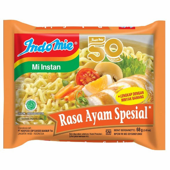 

Indomie Mie Instan Ayam Spesial 68g – Rasa Gurih, Praktis Disajikan