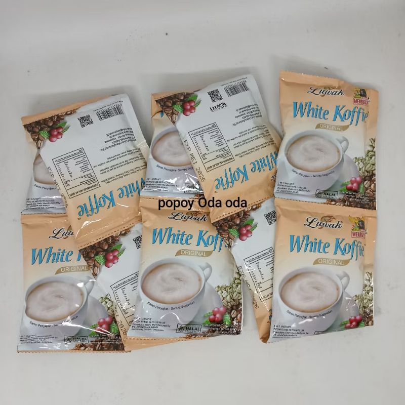 

LUWAK WHITE KOFFIE ORIGINAL 1 RENCENG ISI 10 SACHET 20GR