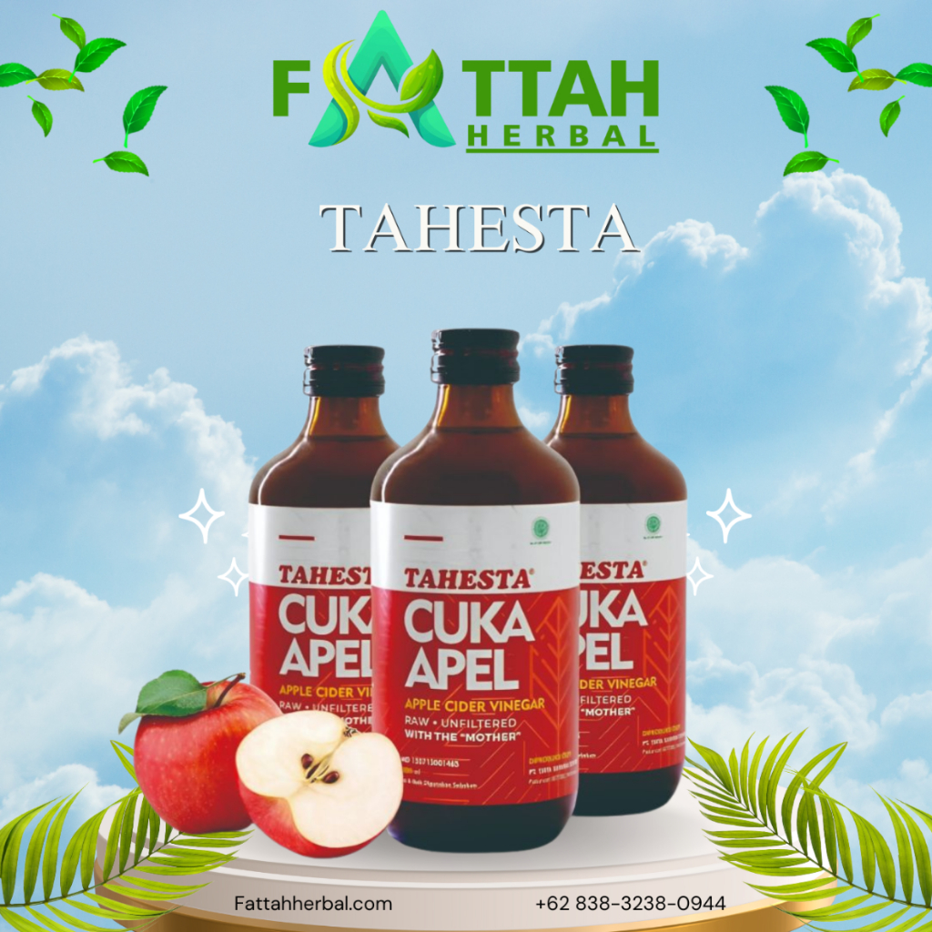 

Cuka Apel Tahesta Asli 100% Original 320ml